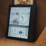 Giao diện ứng dụng lịch ecal.ink hiển thị trên màn hình Kindle E-Ink