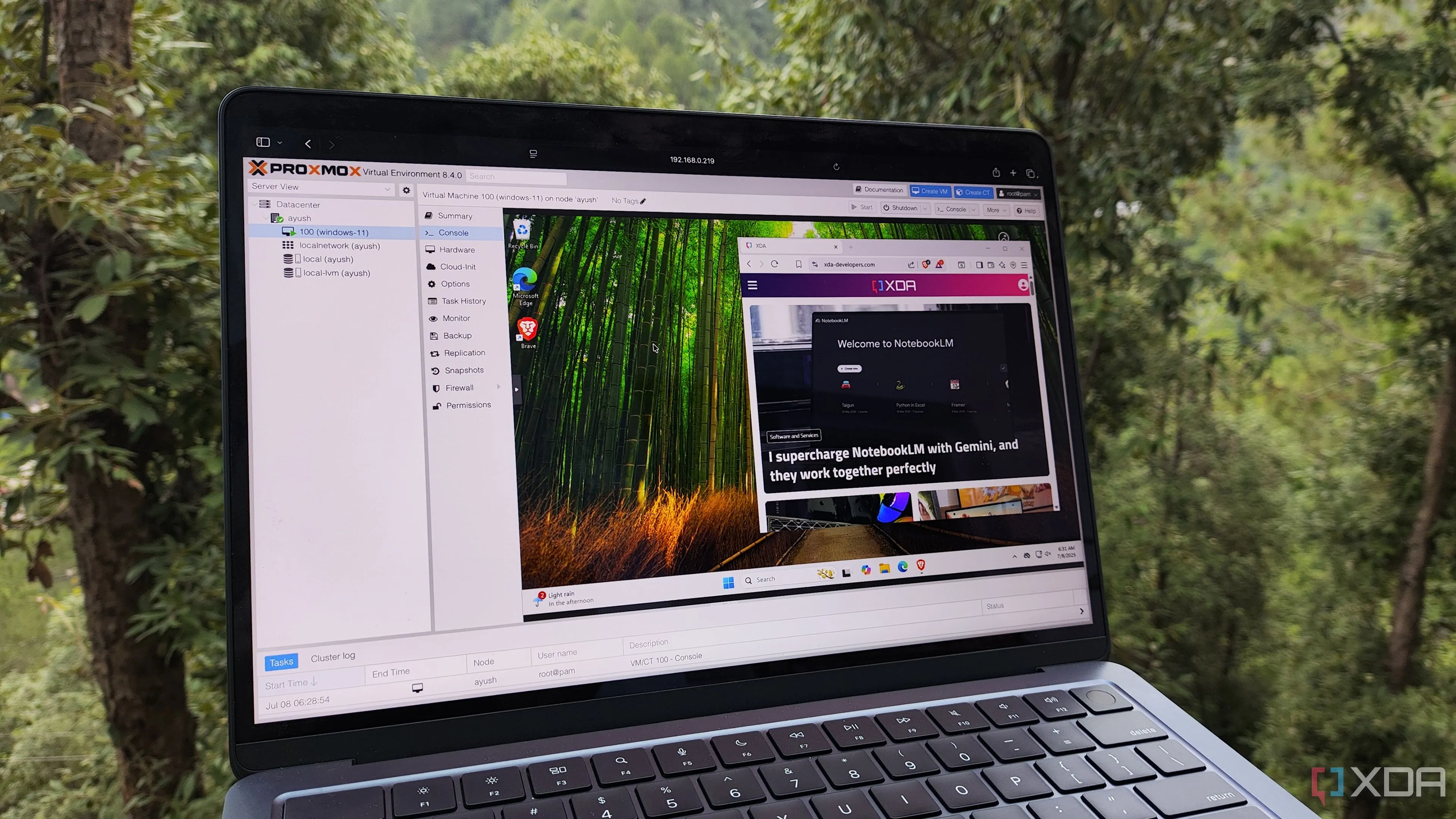 Giao diện Windows 11 trong môi trường máy ảo, minh họa bản dựng thử nghiệm đang hoạt động