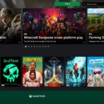 Giao diện Xbox Game Pass trên trình duyệt, thể hiện thư viện trò chơi có sẵn trong dịch vụ đăng ký