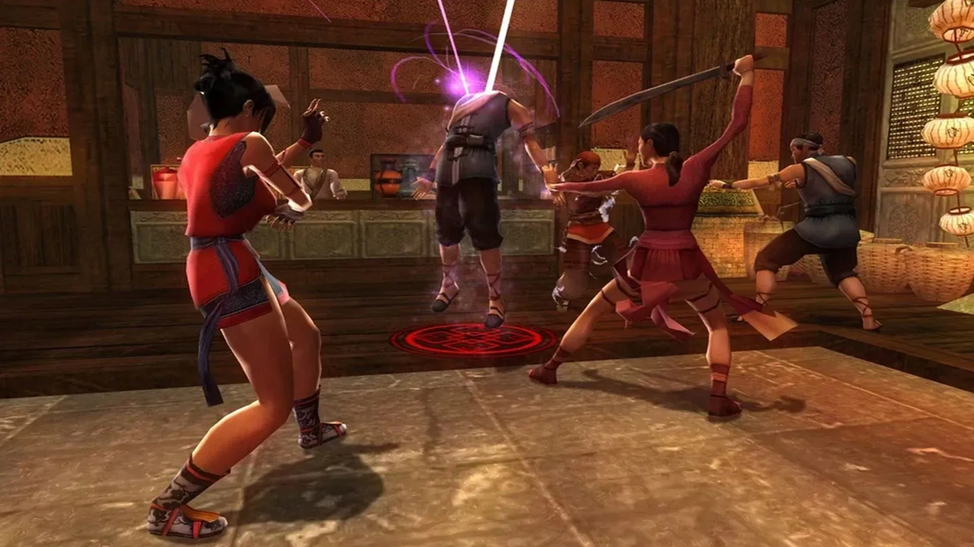 Góc nhìn cận cảnh lối chơi hành động nhập vai trong tựa game Jade Empire, lấy cảm hứng võ thuật phương Đông