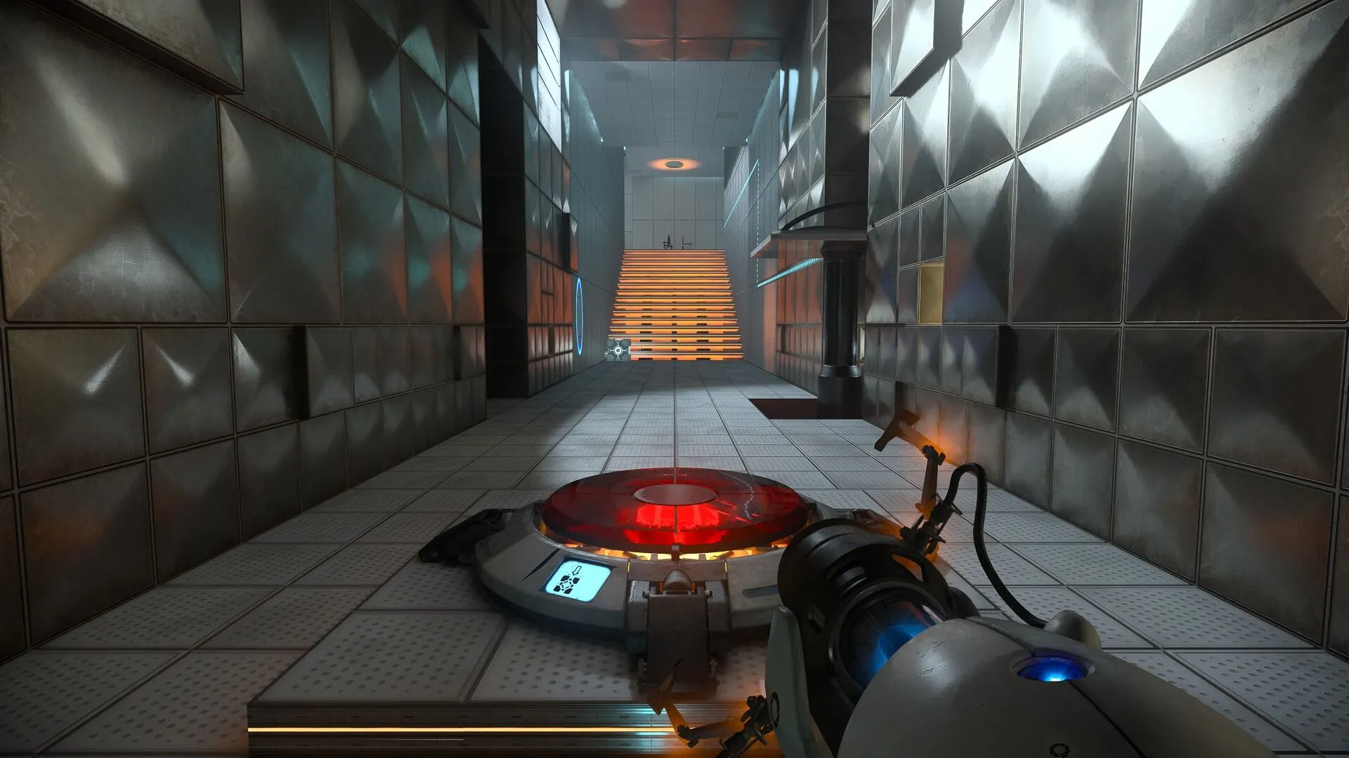 Góc nhìn cận cảnh từ tựa game Portal với hiệu ứng đồ họa RTX đẹp mắt.