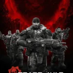 Hai nhân vật Marcus Fenix và Dominic Santiago trong Gears of War: Ultimate Edition đang đối đầu với kẻ thù Locust, thể hiện lối chơi bắn súng góc nhìn thứ ba hợp tác căng thẳng.
