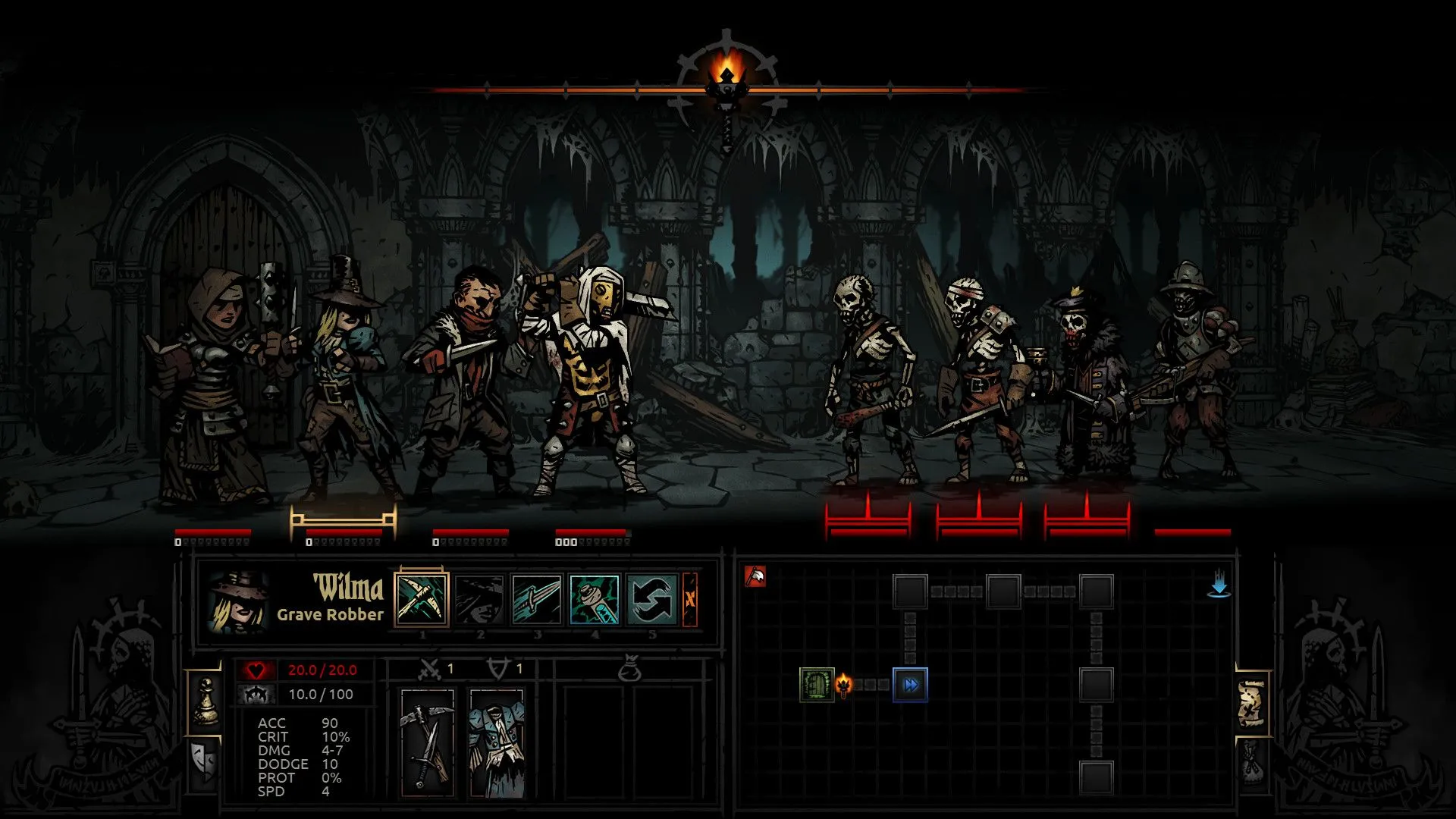Hệ thống Stress và sự xuống cấp tinh thần của nhân vật trong Darkest Dungeon