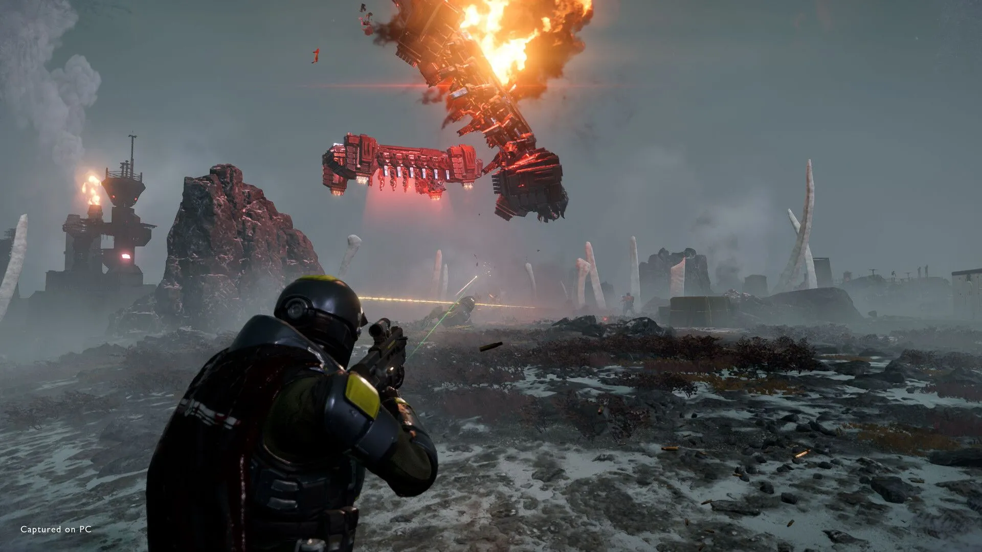 Helldivers 2 giao tranh trên hành tinh tuyết trắng
