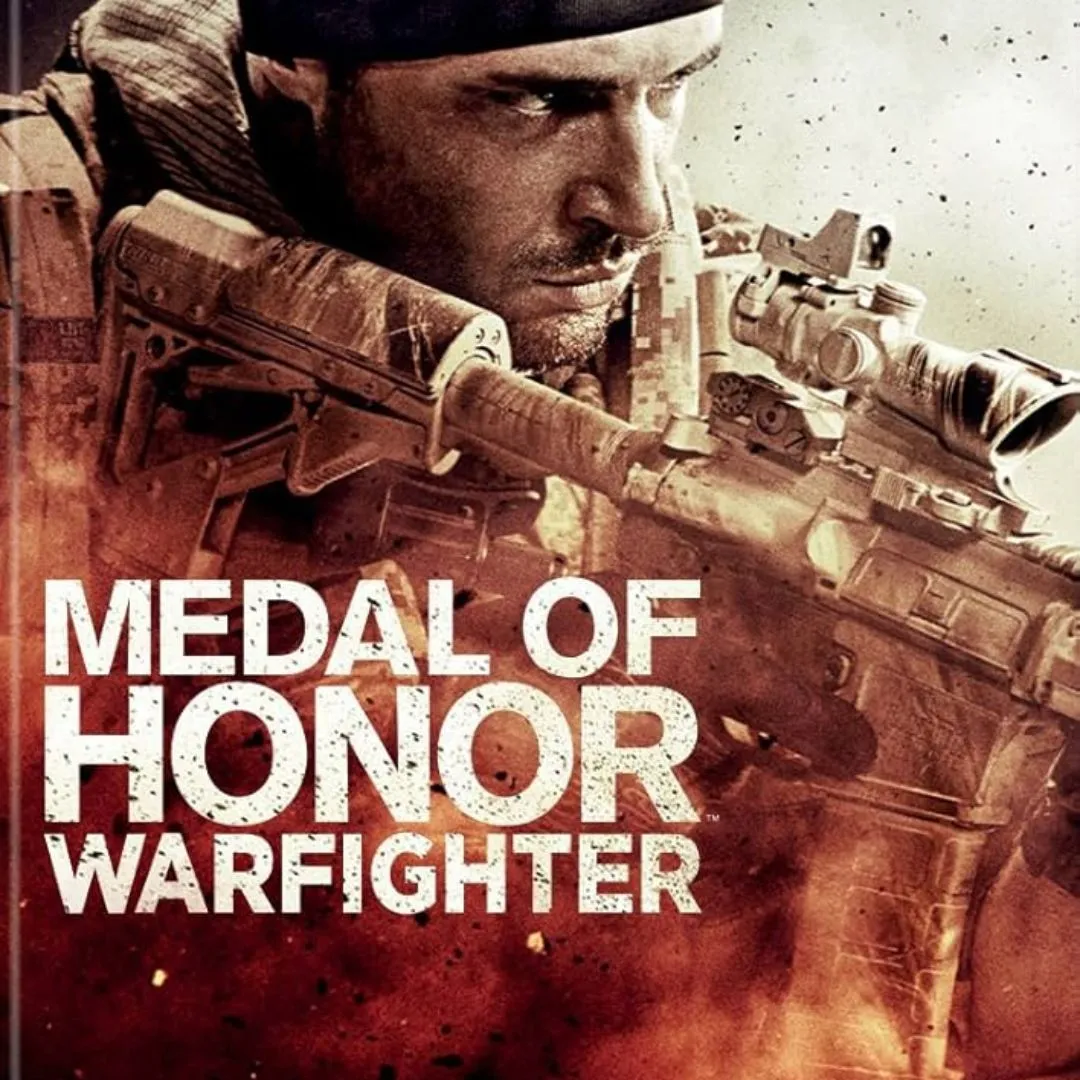 Hình ảnh bìa game Medal of Honor: Warfighter, tái hiện một cảnh chiến đấu đầy kịch tính