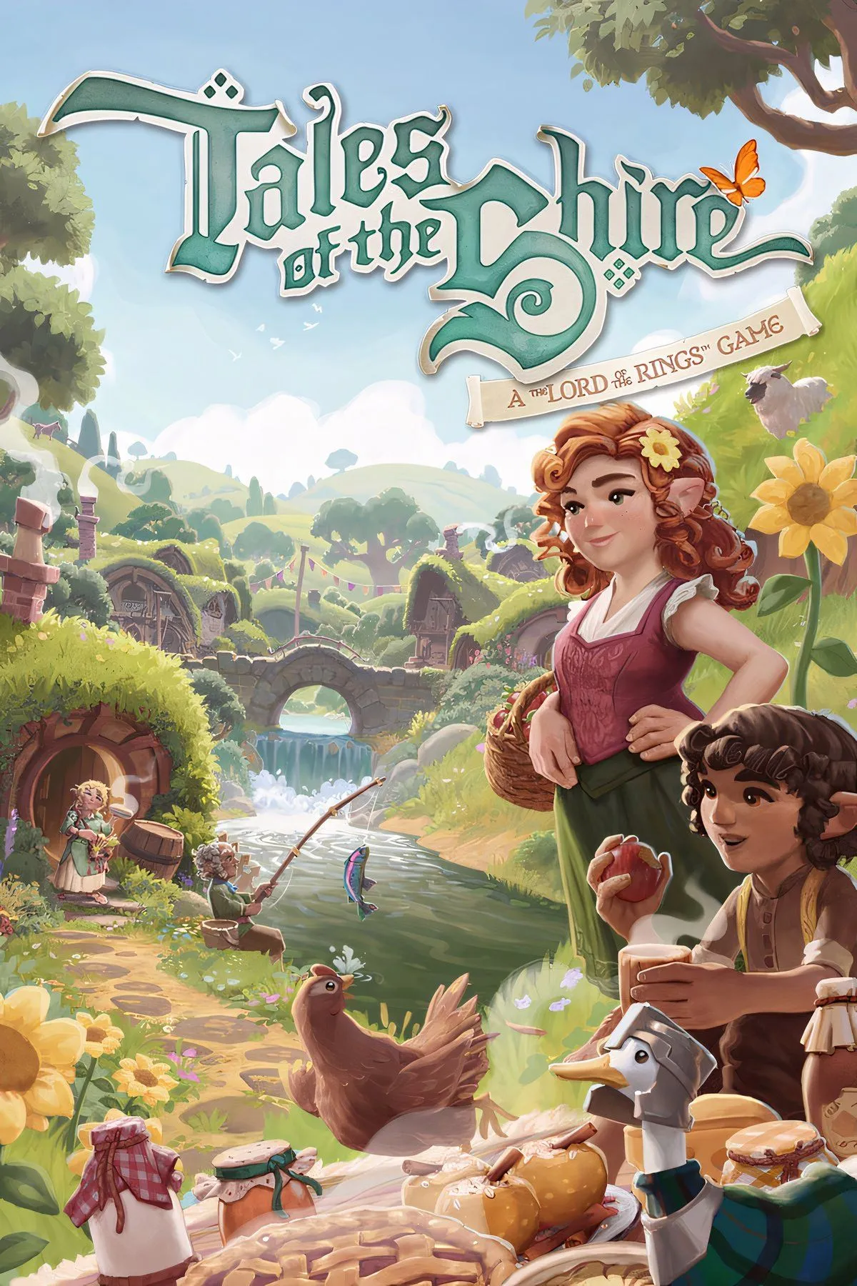 Hình ảnh bìa game Tales of the Shire, tái hiện cuộc sống an yên của Hobbit ở Bywater