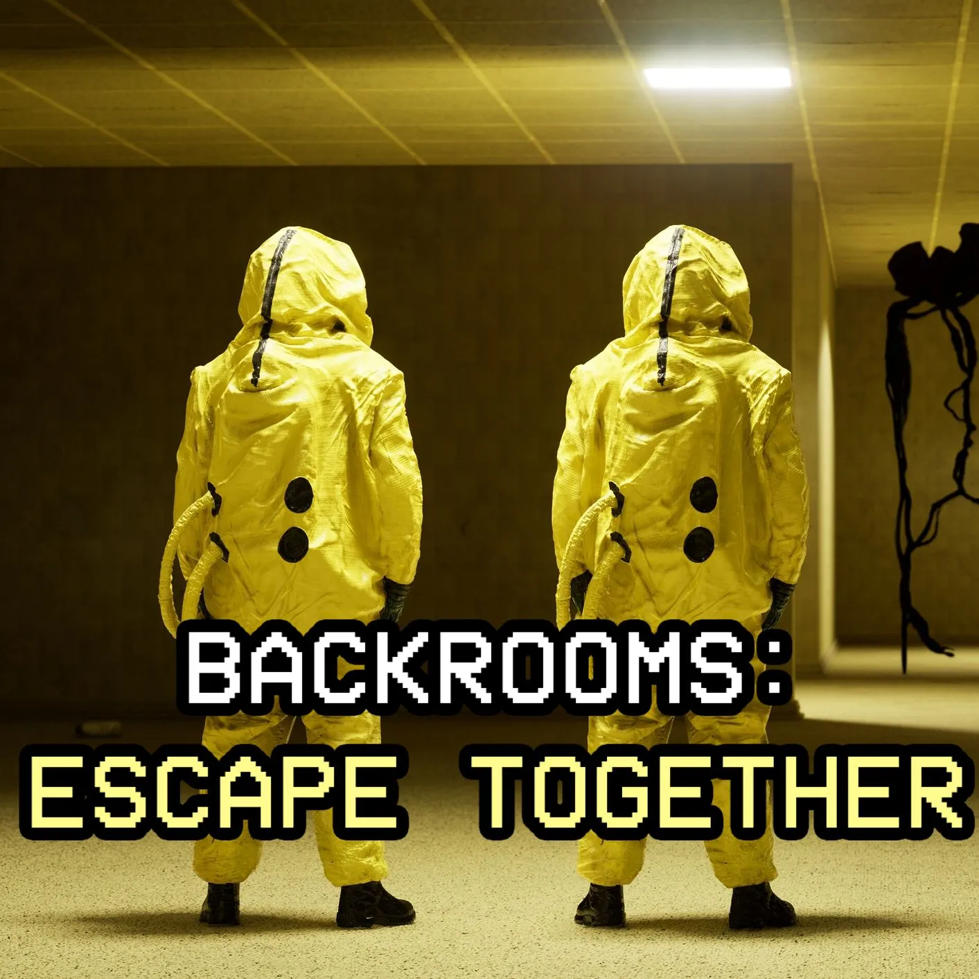 Hình ảnh game Backrooms: Escape Together với không gian ma mị và kinh dị