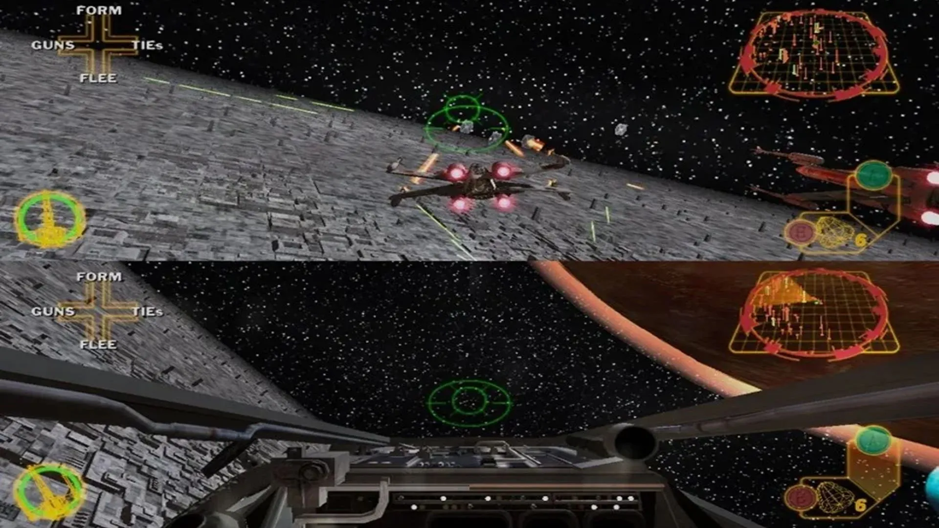 Hình ảnh lối chơi trên bộ trong Star Wars Rogue Squadron III: Rebel Strike