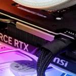 Hình ảnh minh họa về một con chip xử lý hoặc card đồ họa, đại diện cho dòng NVIDIA RTX 5000 series mới được CPU-Z hỗ trợ