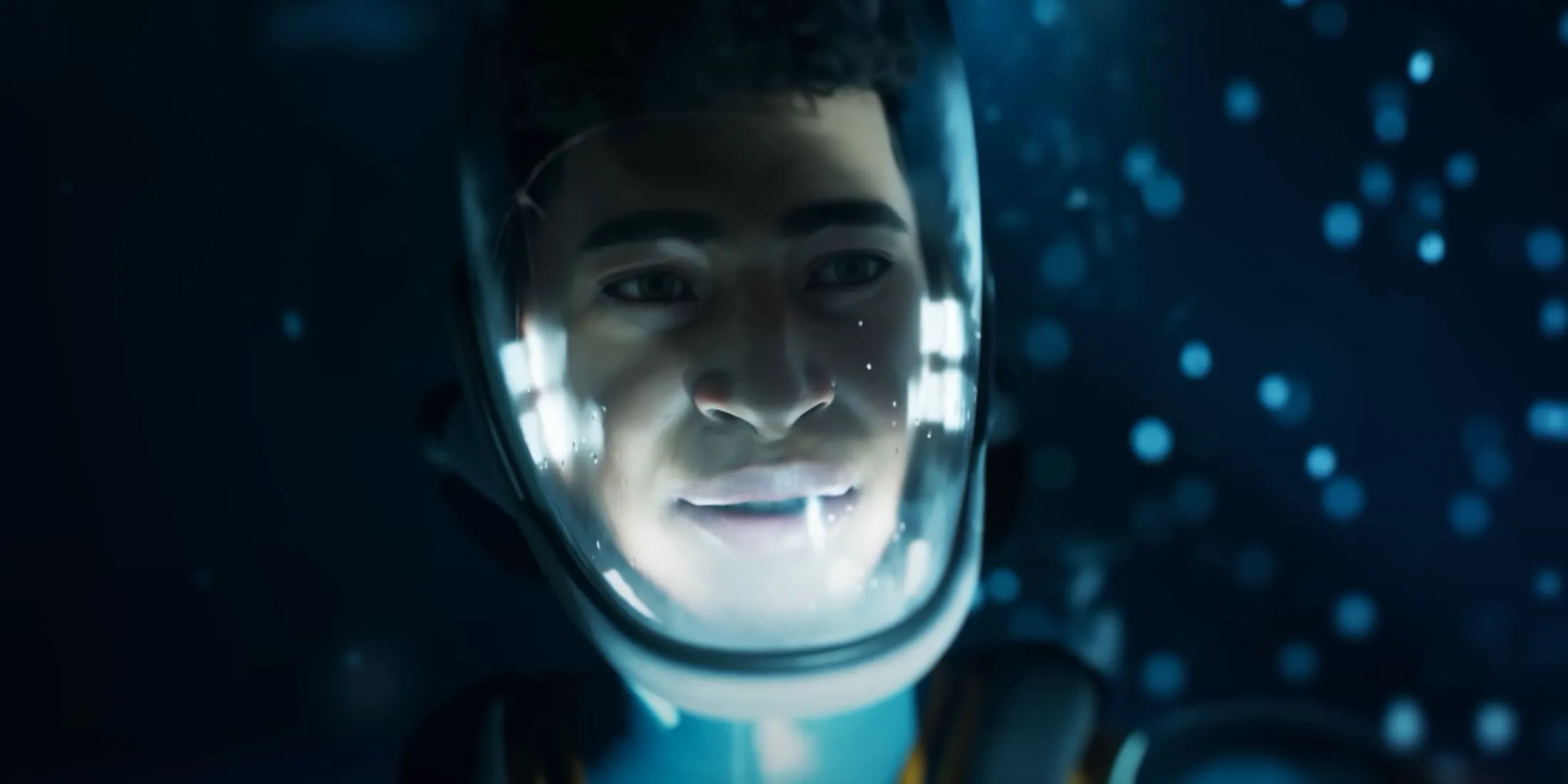 Hình ảnh nhân vật tươi cười trong Subnautica 2, gợi ý yếu tố tương tác xã hội trong game.