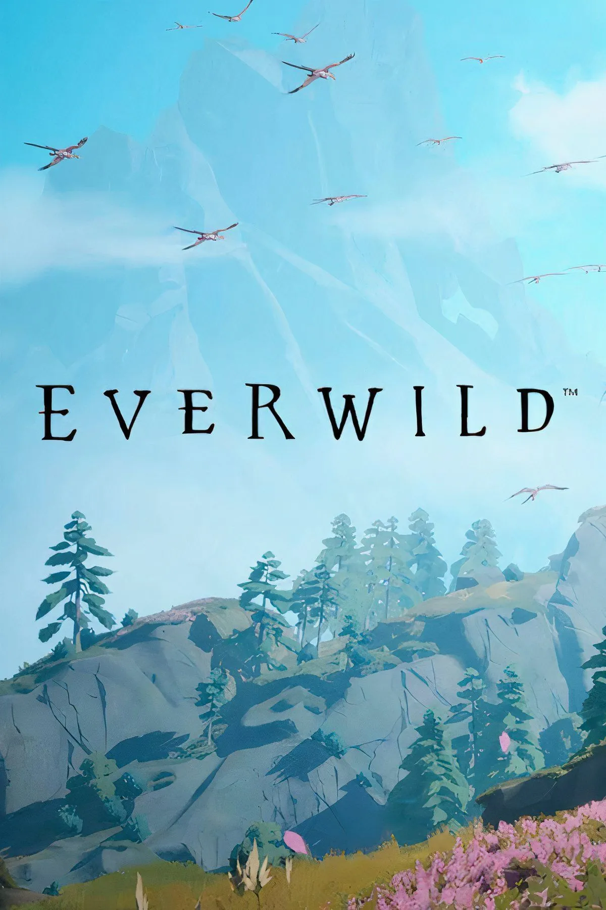 Hình ảnh phong cách nghệ thuật của game Everwild với các nhân vật và sinh vật trong một khu rừng huyền ảo