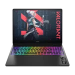 Hình ảnh render laptop HP Omen Max 16 (2025) nhìn từ mặt trước, thể hiện thiết kế gaming cao cấp.