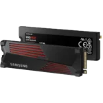 Hình ảnh render ổ cứng SSD Samsung 990 Pro 4TB có tản nhiệt, thiết kế chuyên nghiệp cho hiệu năng tối ưu.