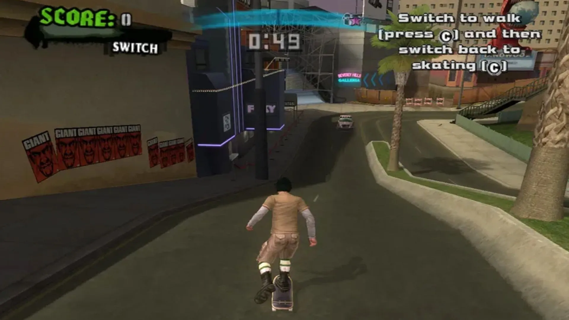 Hình ảnh thế giới mở trong game Tony Hawk's American Wasteland, minh họa sự thay đổi gameplay