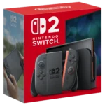 Hộp máy Nintendo Switch 2 với thiết kế hiện đại và logo sản phẩm