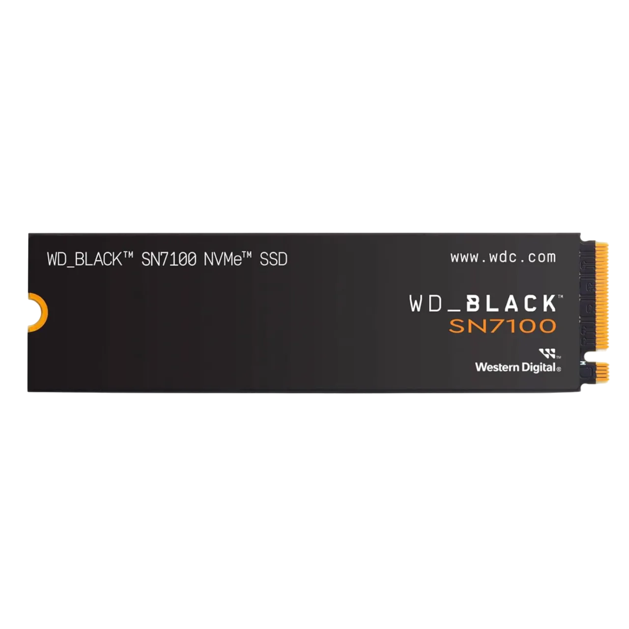 Hộp ổ cứng SSD M.2 NVMe WD_BLACK SN7100 4TB với thiết kế màu đen.