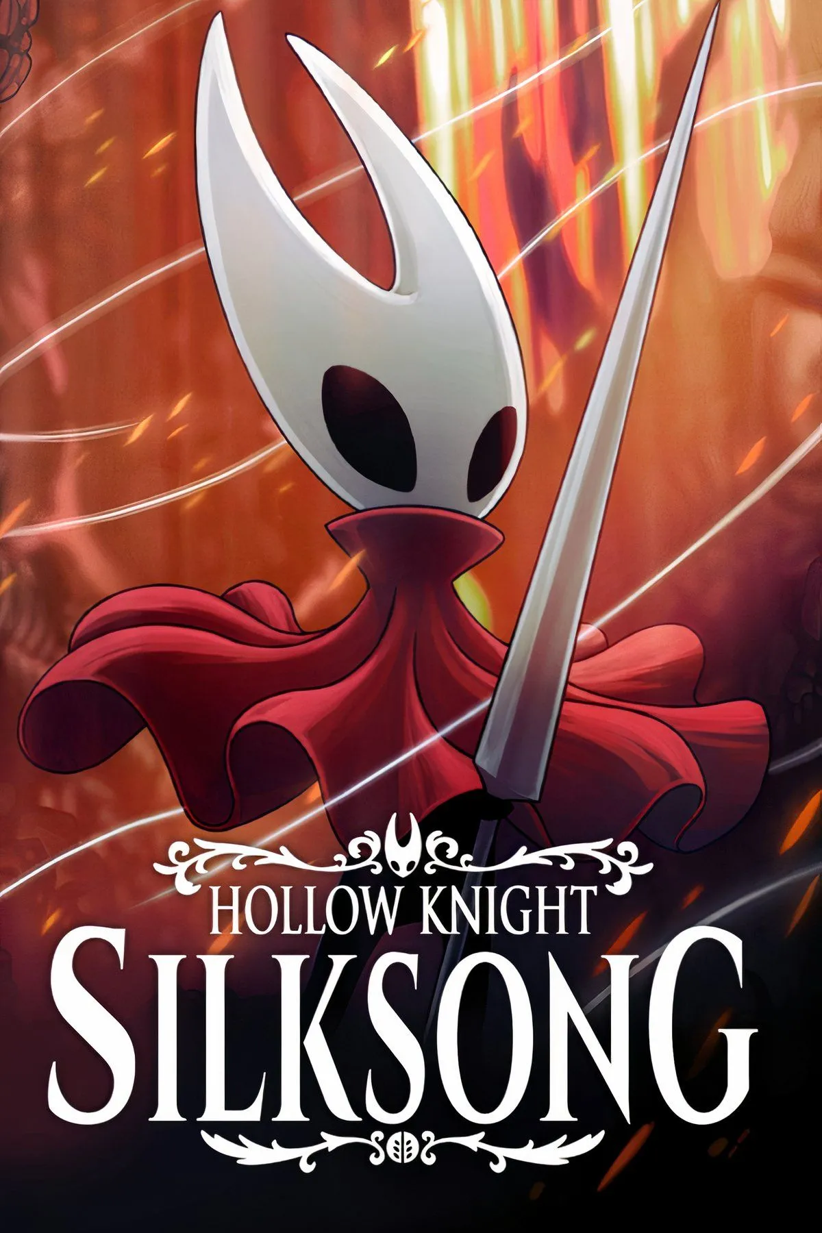 Hornet, nhân vật chính trong game Hollow Knight: Silksong, đang chiến đấu trong thế giới Metroidvania đầy rẫy côn trùng.