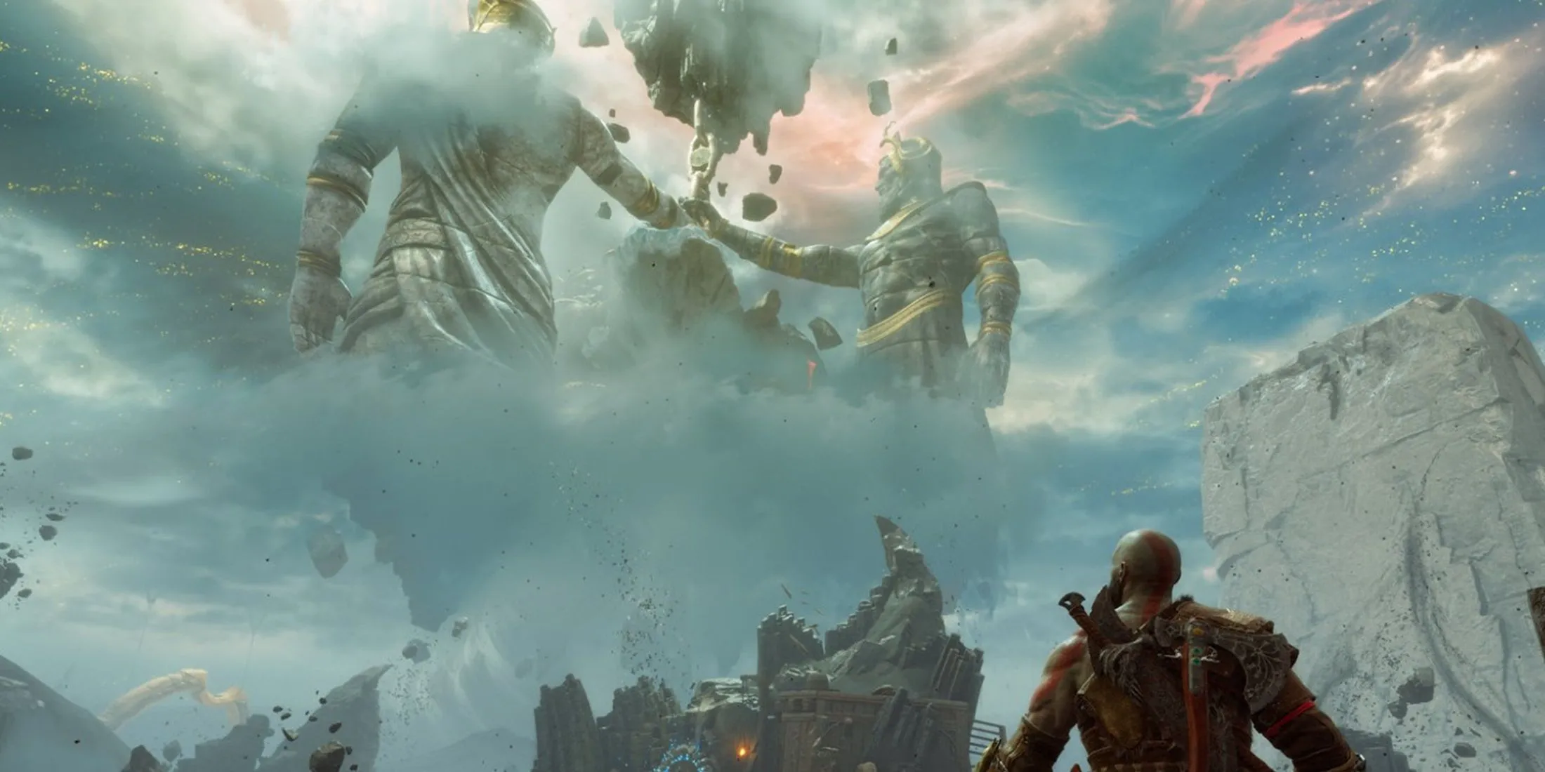 Kratos vung rìu Leviathan trong một cảnh chiến đấu đầy kịch tính của God of War Ragnarok