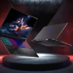 Laptop Acer Nitro 18 AI AN18-61 hiển thị các góc cạnh, nổi bật thiết kế mỏng nhẹ và màn hình lớn, tích hợp công nghệ AI mới nhất