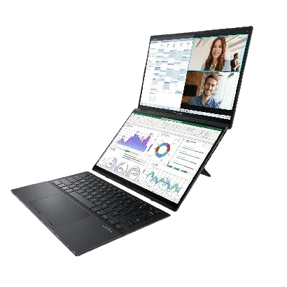 Laptop Asus Zenbook Duo với thiết kế màn hình kép độc đáo và bàn phím rời