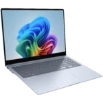 Laptop Samsung Galaxy Book 4 Edge góc nghiêng, thể hiện thiết kế mỏng nhẹ và màn hình sắc nét.