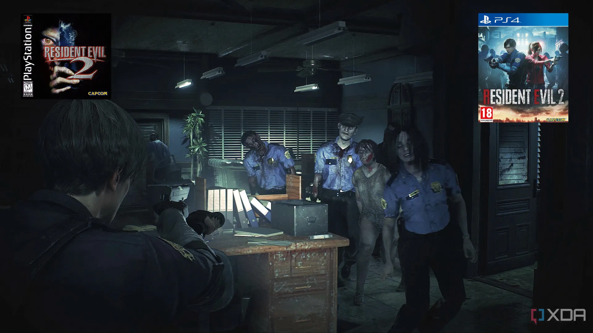 Leon S. Kennedy đối đầu zombie trong phiên bản làm lại của game kinh dị Resident Evil 2