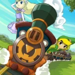 Link và Công chúa Zelda trên chuyến tàu trong The Legend of Zelda Spirit Tracks, minh họa cho việc điều khiển tàu bị vô hiệu hóa khi chơi bản lậu