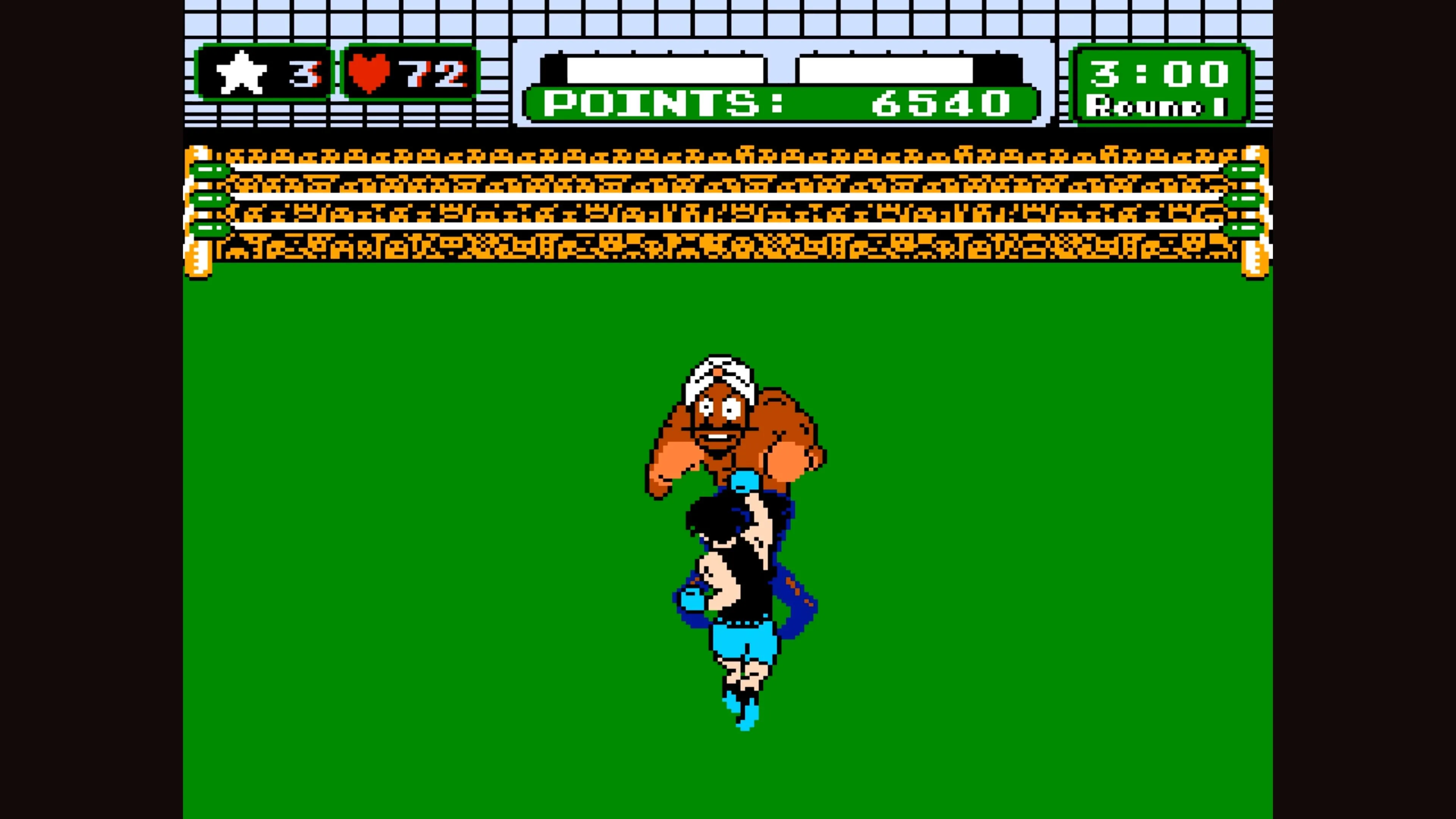 Little Mac chiến đấu với Piston Hondo trong Punch-Out!! trên NES, thể hiện các trận đấu boxing đầy chiến thuật của game.
