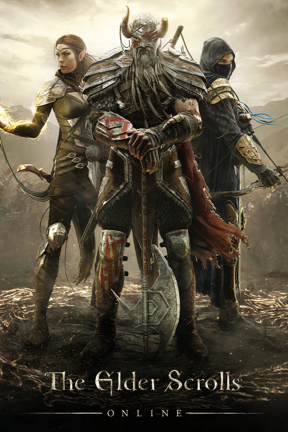 Logo của game The Elder Scrolls Online, tựa game MMORPG nổi tiếng của ZeniMax Online Studios