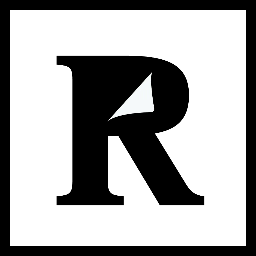 Logo Readwise màu trắng trên nền đen, biểu tượng của dịch vụ quản lý và xuất highlight sách