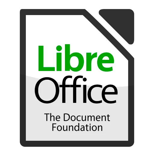 Logo ứng dụng LibreOffice màu trắng với hình sư tử