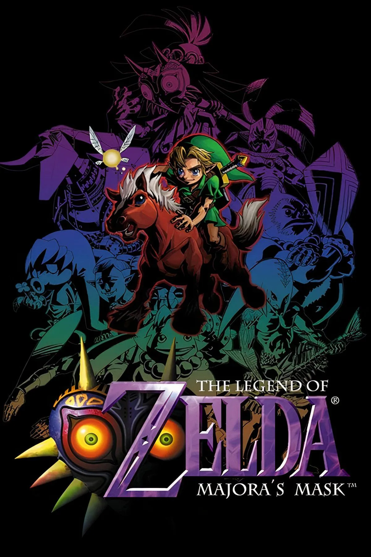 Majora's Mask và Link đứng trước mặt trăng đáng sợ trong The Legend of Zelda: Majora's Mask