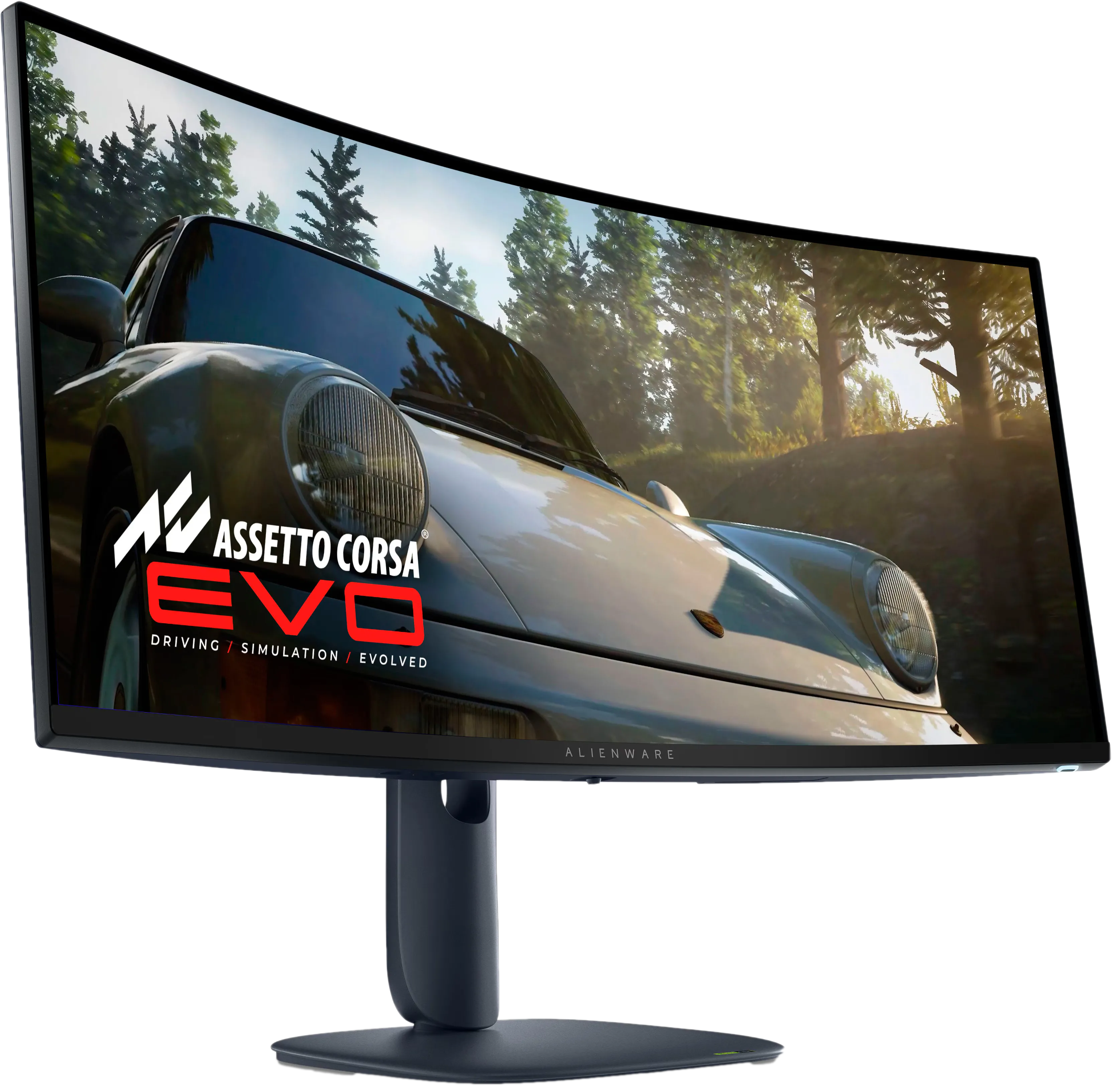 Màn hình gaming Alienware AW3425DW QD-OLED 34 inch màu đen với tần số quét 240Hz