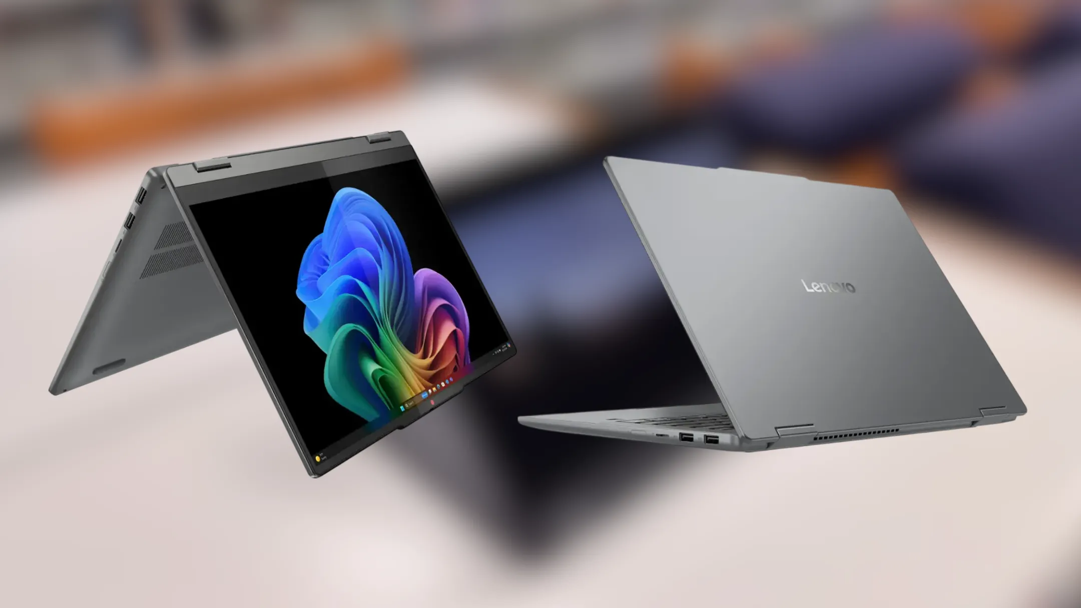 Màn hình OLED của Lenovo IdeaPad 5x hiển thị nội dung sống động, minh họa trải nghiệm giải trí và làm việc chất lượng.