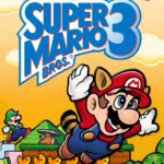 Mario trong trang phục Tanooki bay lượn trên Game Boy Advance, tái hiện màn chơi kinh điển của Super Mario Advance 4