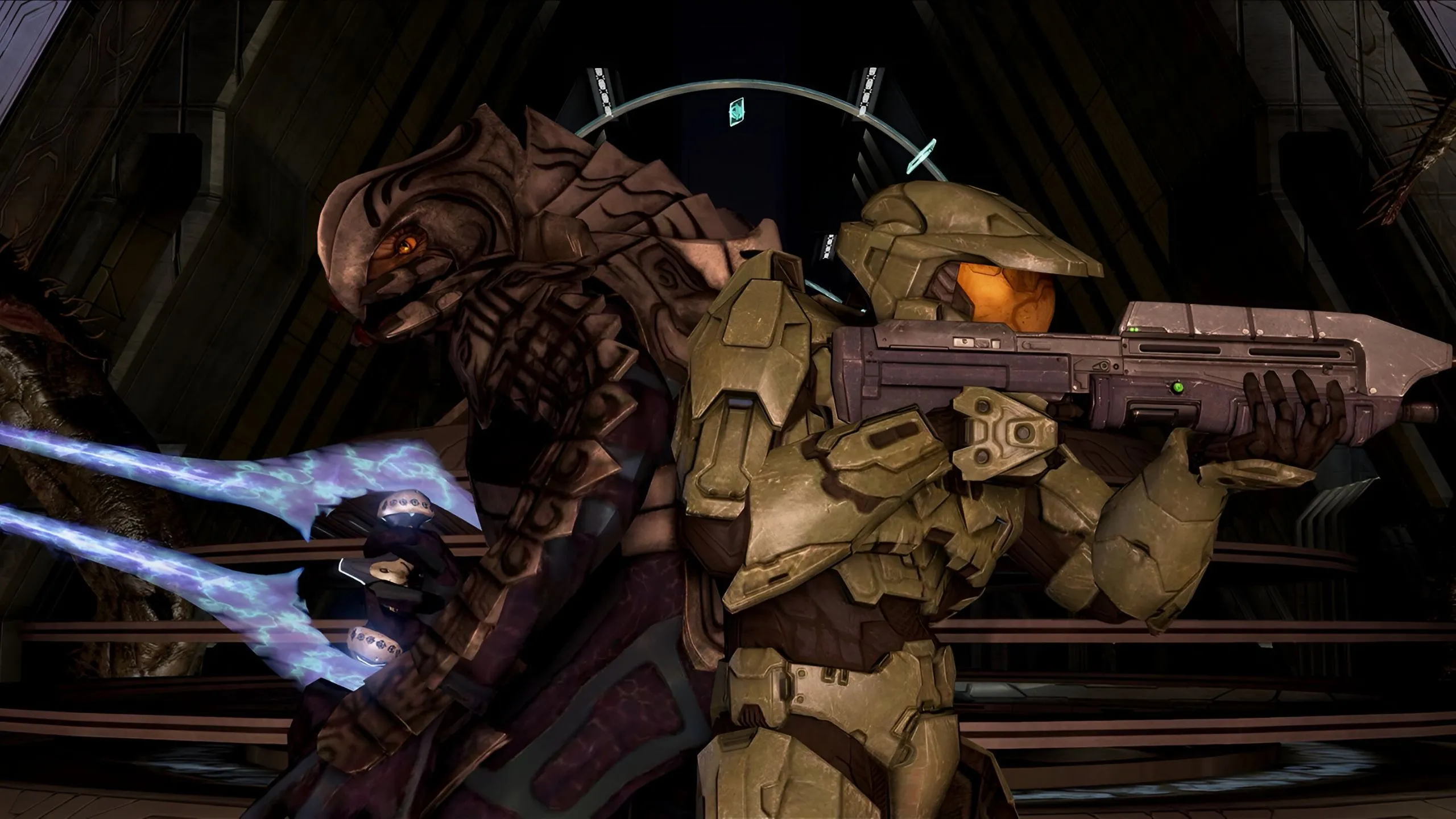 Master Chief và The Arbiter cùng chiến đấu trong chế độ co-op của Halo 3