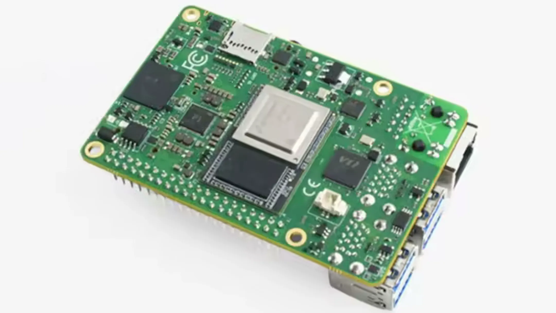 Máy tính bảng mạch đơn Muse Pi Pro với chip RISC-V và các cổng kết nối đa dạng.
