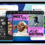 Mô tả giao diện hệ thống cửa sổ mới trên iPadOS 26, cho phép thay đổi kích thước và di chuyển ứng dụng linh hoạt.