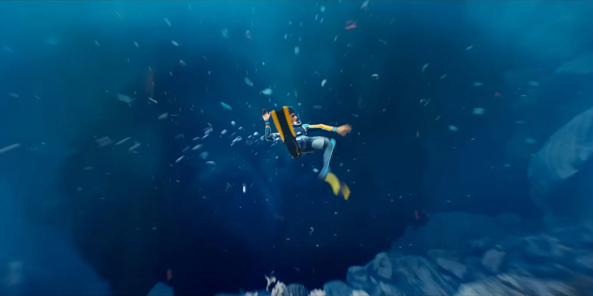 Môi trường xoáy nước ấn tượng trên hành tinh mới trong Subnautica 2, thể hiện sự đa dạng sinh học.