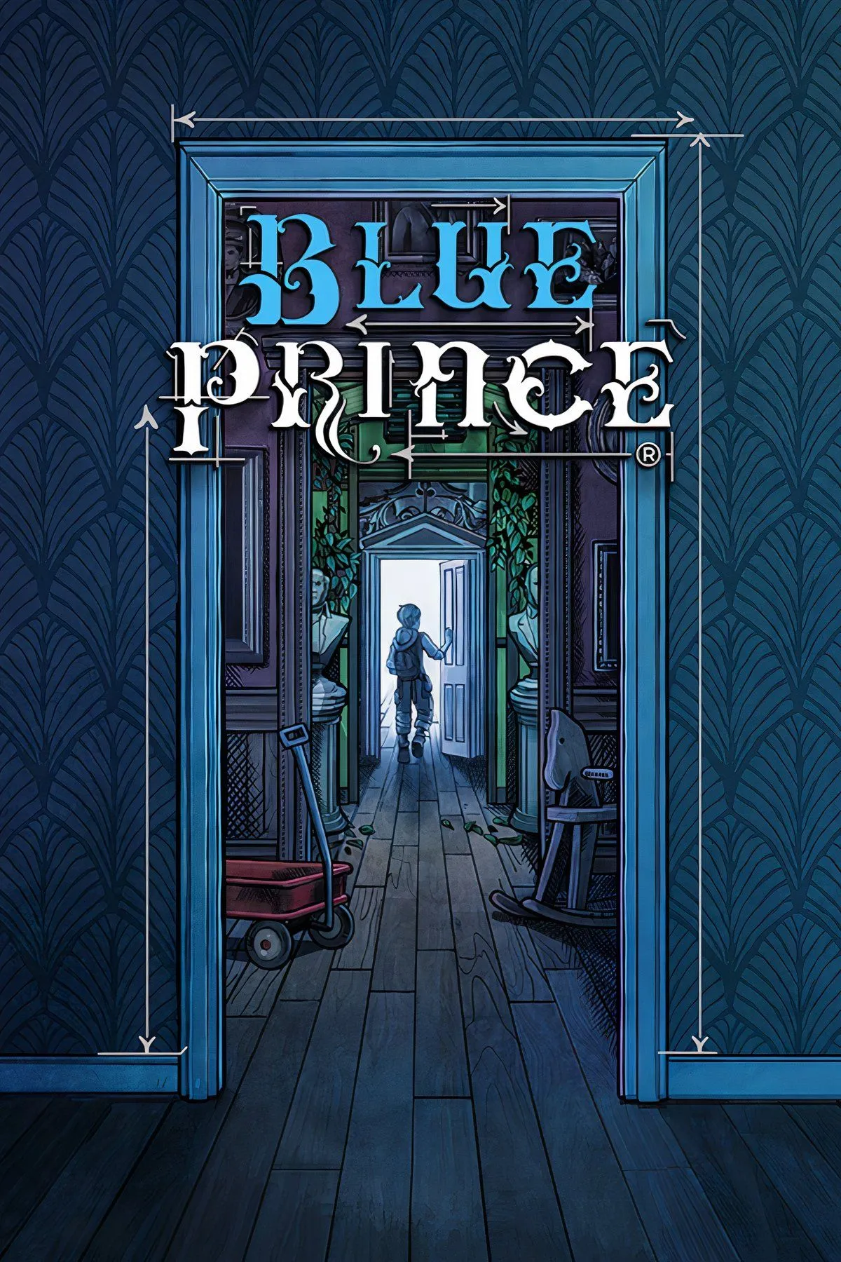 Một góc kiến trúc bí ẩn và phức tạp trong Blue Prince, thể hiện không gian giải đố độc đáo của game