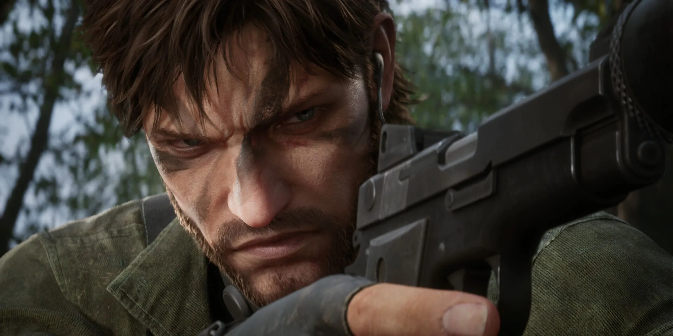 Naked Snake đang ẩn mình trong môi trường rừng rậm