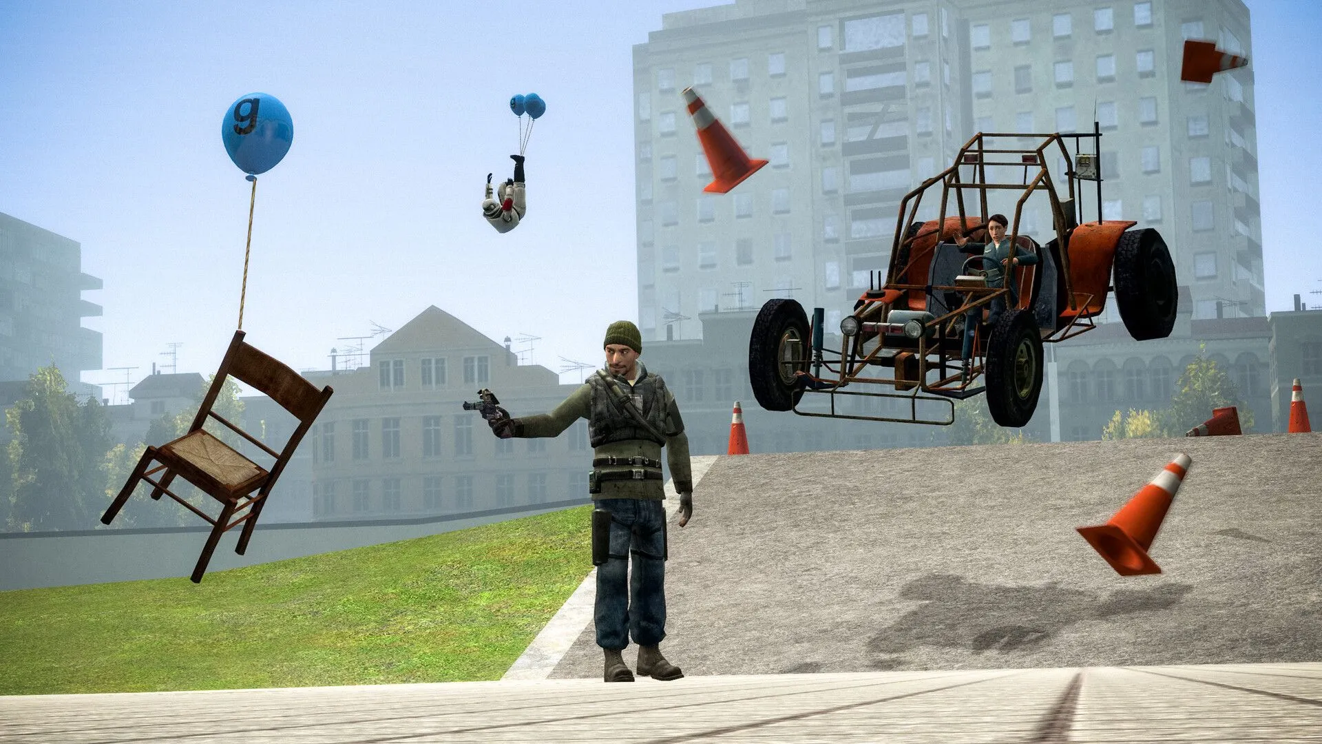 Người chơi xây dựng công trình trong Garry's Mod