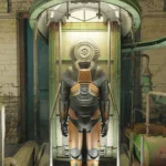 Người lính Combine và Gordon Freeman trong Half-Life 2 RTX với chi tiết giáp và ánh sáng phản chiếu chân thực.
