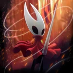 Nhân vật Hornet trong game Hollow Knight Silksong với phong cách đồ họa đặc trưng
