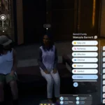 Nhân vật InZOI trò chuyện trên ghế công viên, thể hiện sự tương tác chân thực và hệ thống hậu quả.