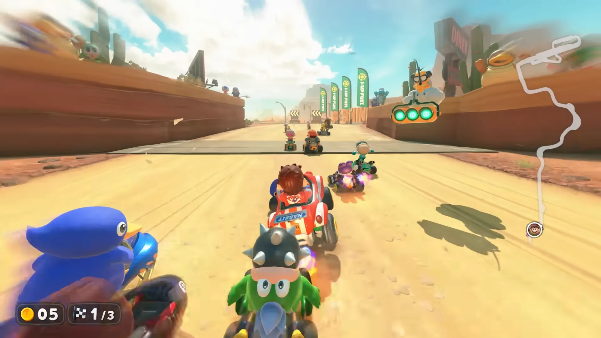 Những tay đua đa dạng trong Mario Kart World đang tranh tài trên đường đua Nintendo Switch 2