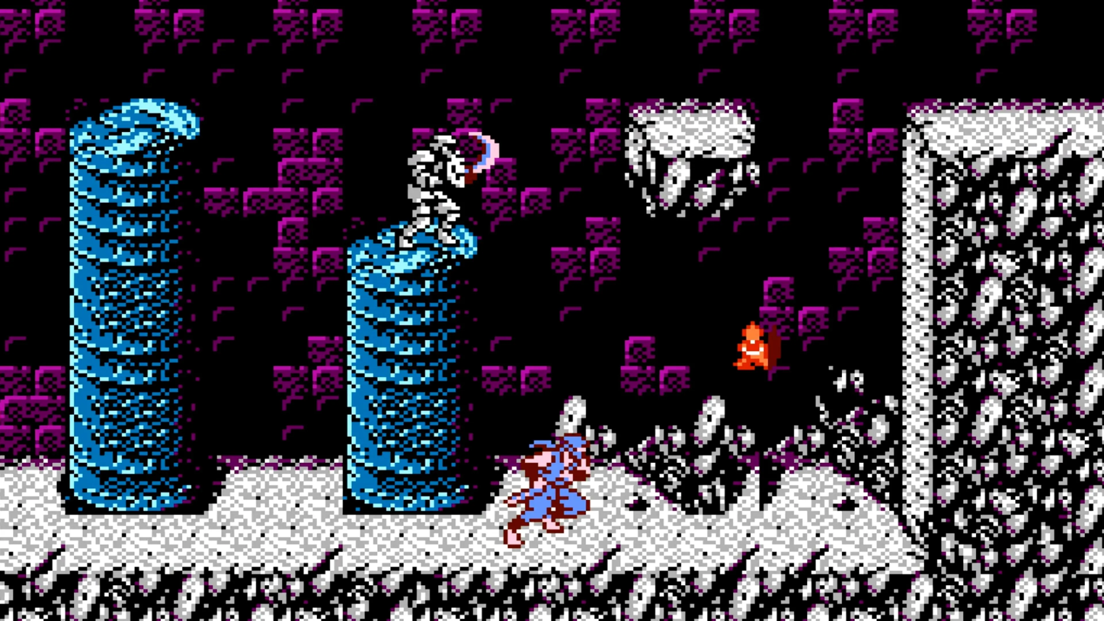 Ninja Gaiden với Ryu Hayabusa nhảy qua các chướng ngại vật trong môi trường thành phố