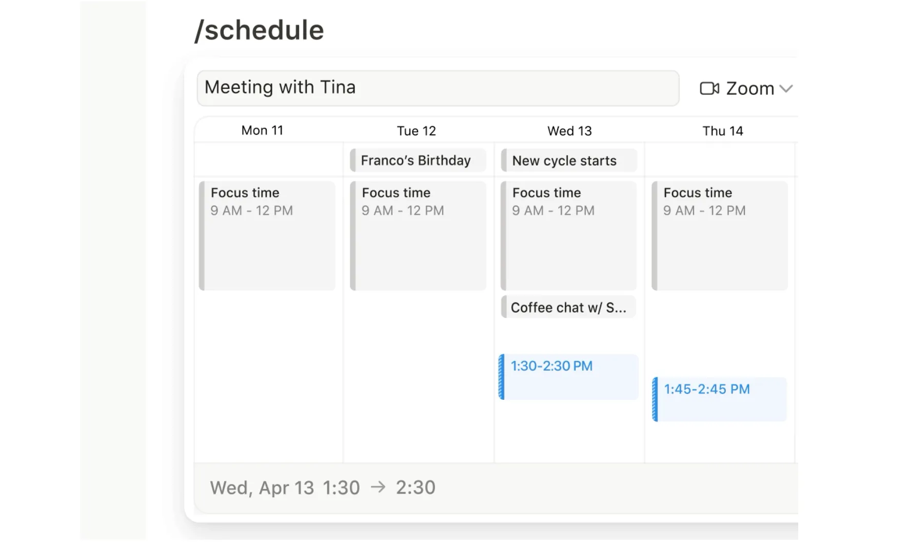 Notion Mail tích hợp tính năng lập lịch họp nhanh chóng với Notion Calendar