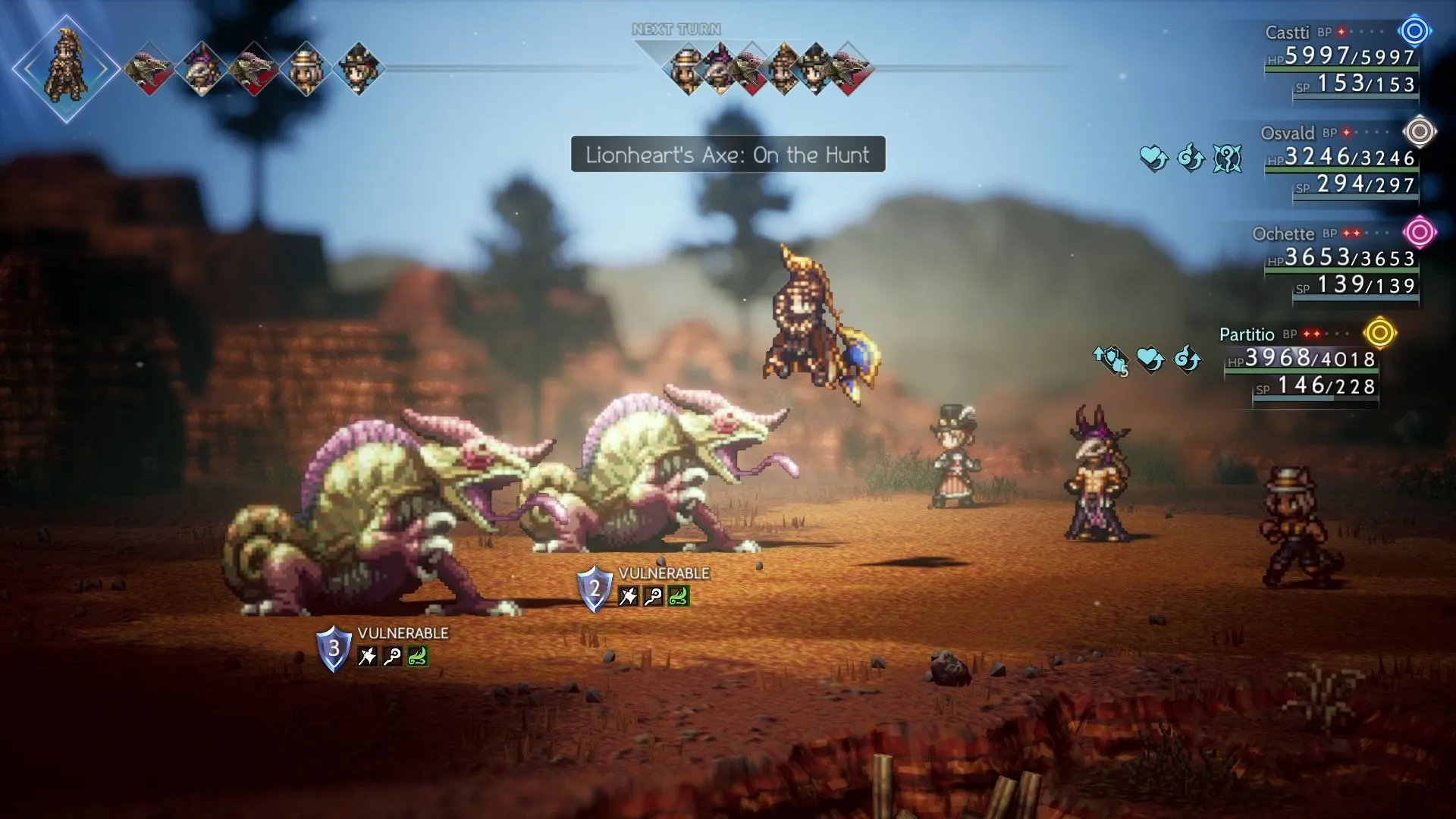 Octopath Traveler 2 Lionheart's Axe kỹ năng