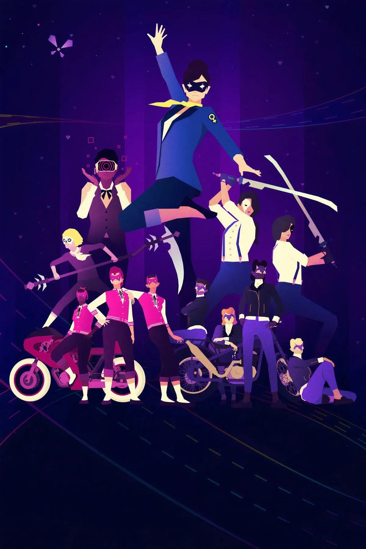 Phong cách nghệ thuật rực rỡ và nhịp điệu hành động trong game Sayonara Wild Hearts
